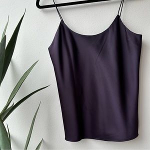 Club Monaco silk plum top size S/P